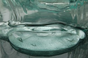 Close-up of one of the legs of the Glacier Bowl