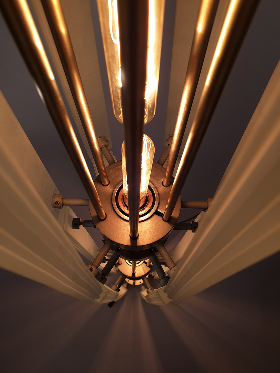 Inside of the Satellite Light Sculpture