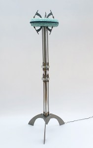 Hugo Jassa Designs - Sombrero Light Sculpture in daylight against light background